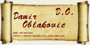 Damir Oblaković vizit kartica